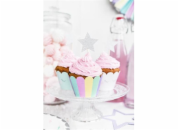 Party Deco Topper Stars, 11,5 cm, 6 ks univerzální