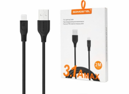 Somostel USB-A - Lightning kabel 2 m černý (25929)