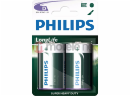 Baterie Philips LongLife D / R20 2 ks.