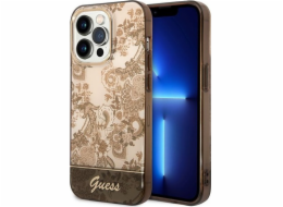 Pouzdro Guess Guess GUHCP14XHGPLHC Apple iPhone 14 Pro Max okrové pevné pouzdro Porcelain Collection