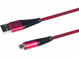 USB kabel 2GO 2GO USB Ladekabel - rot - 100cm pro Micro-USB