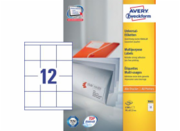 Avery Zweckform ETYK.ZF 3661 70X67,7MM 100 listů. ŠTÍTEK – 3661