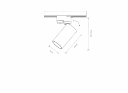 Lampa Nowodvorski TRACK MONO, 10 W, GU10, 7585
