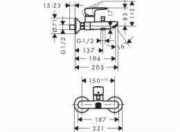 Koupelnová baterie Hansgrohe MySport 71242000