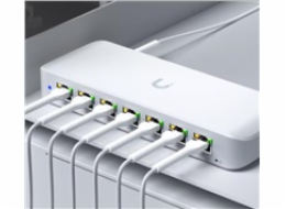 Ubiquiti Switch L2 UniFi USW-Ultra, 8-Port Gigabit, 7x PoE+-out, 1x PoE++ in, PoE budget 202W, s AC adaptérem