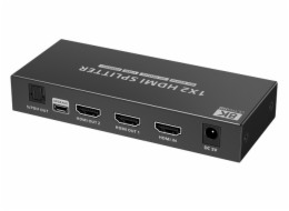 PremiumCord HDMI 2.1 splitter 1-2 porty, 8K@60hz, 4K@120Hz, 1080p, HDR+