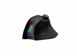 EVOLVEO Vertikální myš TwinVerti, Ergonomická myš, 2.4GHz, Bluetooth, černá