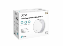 TP-Link Deco X50-PoE (1-pack) WiFi6 Mesh (AX3000,2,4GHz/5GHz,1x2,5GbELAN/WAN,1xGbELAN/WAN,1xPoE)