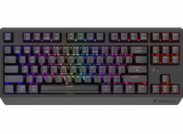 GENESIS herní klávesnice THOR 230/TKL/RGB/Outemu Panda/Bezdrátová USB + Bluetooth/US layout/Černá