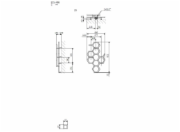 Vodní sušák ručníků Terma Hex 122X48