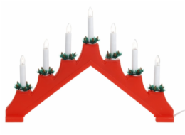 HOMESTYLING Vánoční dekorace 7 svíček LED červená KO-AX8000070