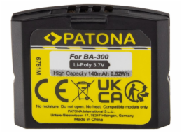 PATONA baterie pro sluchátka Sennheiser BA300/HC BA-300 140mAh Li-Pol 3,7V