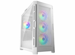 COUGAR PC skříň DUOFACE Pro RGB White Mid Tower TG & Airflow Front Panel 4 x ARGB Fans TG Left Panel