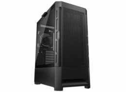 COUGAR PC skříň AIRFACE Black Mid Tower Mesh Front Panel 1 x 120mm Fan TG Left Panel Black