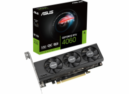 ASUS VGA NVIDIA GeForce RTX 4060 LP BRK OC 8G, 8G GDDR6, 2xDP, 2xHDMI