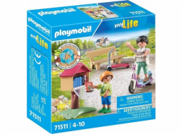 PLAYMOBIL 71511 City Life Výměna knih pro knihomoly, stavební hračky