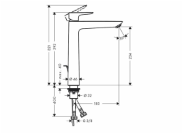 Hansgrohe sprchová baterie baterie talis-e. 240 71716670