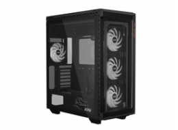 ADATA XPG case BATTLECRUISER II Mid-Tower, bez zdroje, 4x 120mm ARGB Fan, Černá