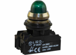 Promet Signální lampa 22 mm zelená 24 - 230 V AC / DC (W0-LDU1-L22GD Z)