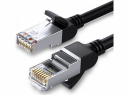 Ugreen síťový kabel UGREEN s kovovými zástrčkami, Ethernet RJ45, Cat.6, UTP, 0,5 m (černý)