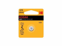 Baterie Kodak A76/LR44 MAX SUPER Alkaline 1ks, blistr