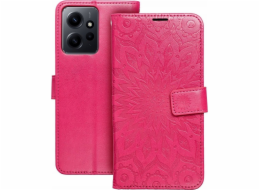 OEM pouzdro na knihy MEZZO pro XIAOMI Redmi NOTE 12 4G mandala purpurová