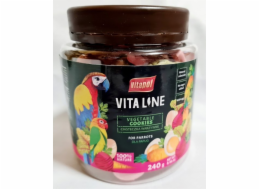 Vitapol Vitline zeleninové sušenky pro papoušky, nádobu, 240 g