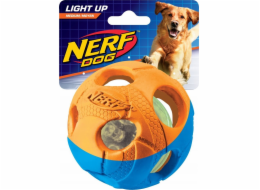 Zeus fotbal Nerf Dog Lluma-Action LED, Red/Green, 6 cm