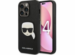 Karl Lagerfeld Karl Lagerfeld Saffiano Karl Head Patch Case - iPhone 14 Pro Case (černý)