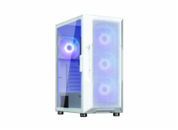 Zalman skříň I3 Neo ARGB white / ATX / 4x120 ARGB fan / 2xUSB 3.0 / 1xUSB 2.0 / prosklená bočnice / mesh panel / bílá