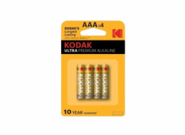 Baterie Kodak AAA ULTRA PREMIUM alkalická 4 ks, blistr