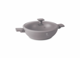 Pánev WOK s titanovým povrchem a poklicí 30 cm Taupe Collection BH-8095