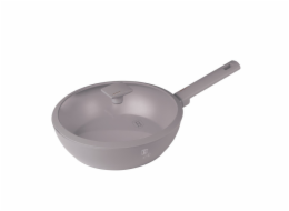 Pánev WOK s titanovým povrchem a poklicí 28 cm Taupe Collection BH-8094