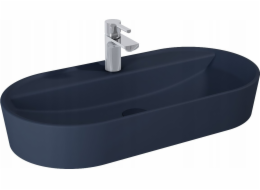 146045 Babette 82x42 Top Washbasin, Navy Blue Matt // El.146045 Ceram