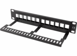 Lanberg Patch panel 1U 10 Blank 12x keystone slot Černá (PPKS-9112-B)