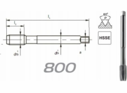 Fanar THREAD UNF 3/4-16 DIN-374B (2B) HSSE 800