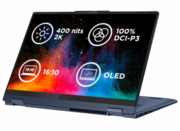 Lenovo IdeaPad 5 2-in-1 16AHP9   Ryzen 7 8845HS/16GB/SSD 1TB/16"/2K/OLED/400nitů/60Hz/touch/Pero/FPR/WIN11 Home/modrá