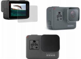 Xrec Cover + Cover / Glass pro objektiv a LCD obrazovku pro Gopro Hero 7 6 5 Black