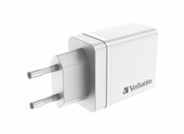 VERBATIM Univerzální adaptér CHR-30EU2, 30W, 1x USB-C, 3x USB bílá