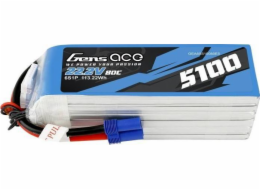 Gens Ace GensAce Baterie 5100mAh 22,2V 80C 6S1P EC5