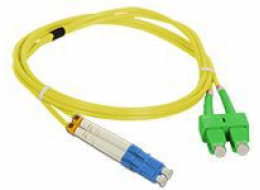 Propojovací kabel SM SC/APC-LC duplex 9/125 2,0m ALANTEC