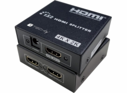 Rozbočovač HDMI 1x2 4K*30Hz Aktivní rozbočovač HDMI Techly