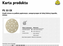 KLINGSPOR SAMOLEPÍCÍ BRUSNÝ KOTOUČ 150mm PS33CK gr. 40 GLS51 /100ks.