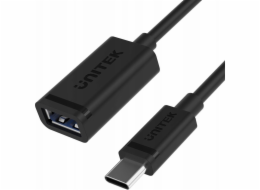 Kabelový adaptér Unitek (C476BK-1M) USB-C (M) - USB-A (F) 10 Gbps 60 W