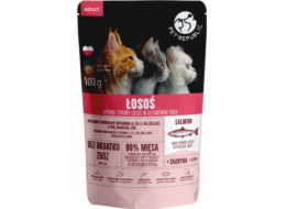 PET REPUBLIC Adult Losos jemně nasekaný - vlhké krmivo pro kočky - 100 g