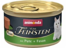 ANIMONDA Vom Feinsten Muscle Turkey and Bažant - mokré krmivo pro kočky - 85 g