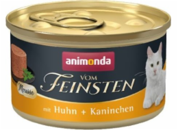 ANIMONDA Vom Feinsten Mousse Chicken and Rabbit - mokré krmivo pro kočky - 85 g