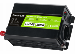 Univerzální napájecí adaptér/střídač Green Cell INVGC1224M300DUO 300 W