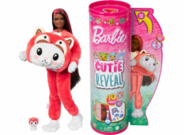 Panenka Barbie Cutie Reveal Kitten-Panda červená HRK23 MATTEL