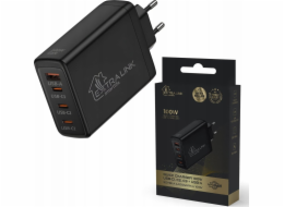 Extralink Smart Life Rychlá nabíječka 100W GaN | Nabíječka | 3x USB-C USB-A CHARESL01